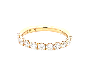 LAB GROWN ROUND DIAMONDS 0.80CTW PRONG SET BAND