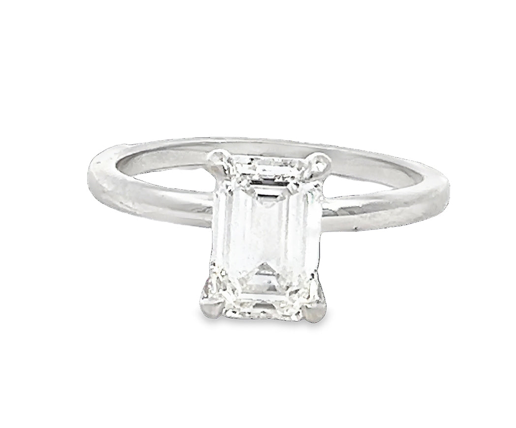 LAB GROWN EMERALD DIAMOND 1.55ct SOLITAIRE ENGAGEMENT RING