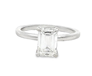 LAB GROWN EMERALD DIAMOND 1.55ct SOLITAIRE ENGAGEMENT RING