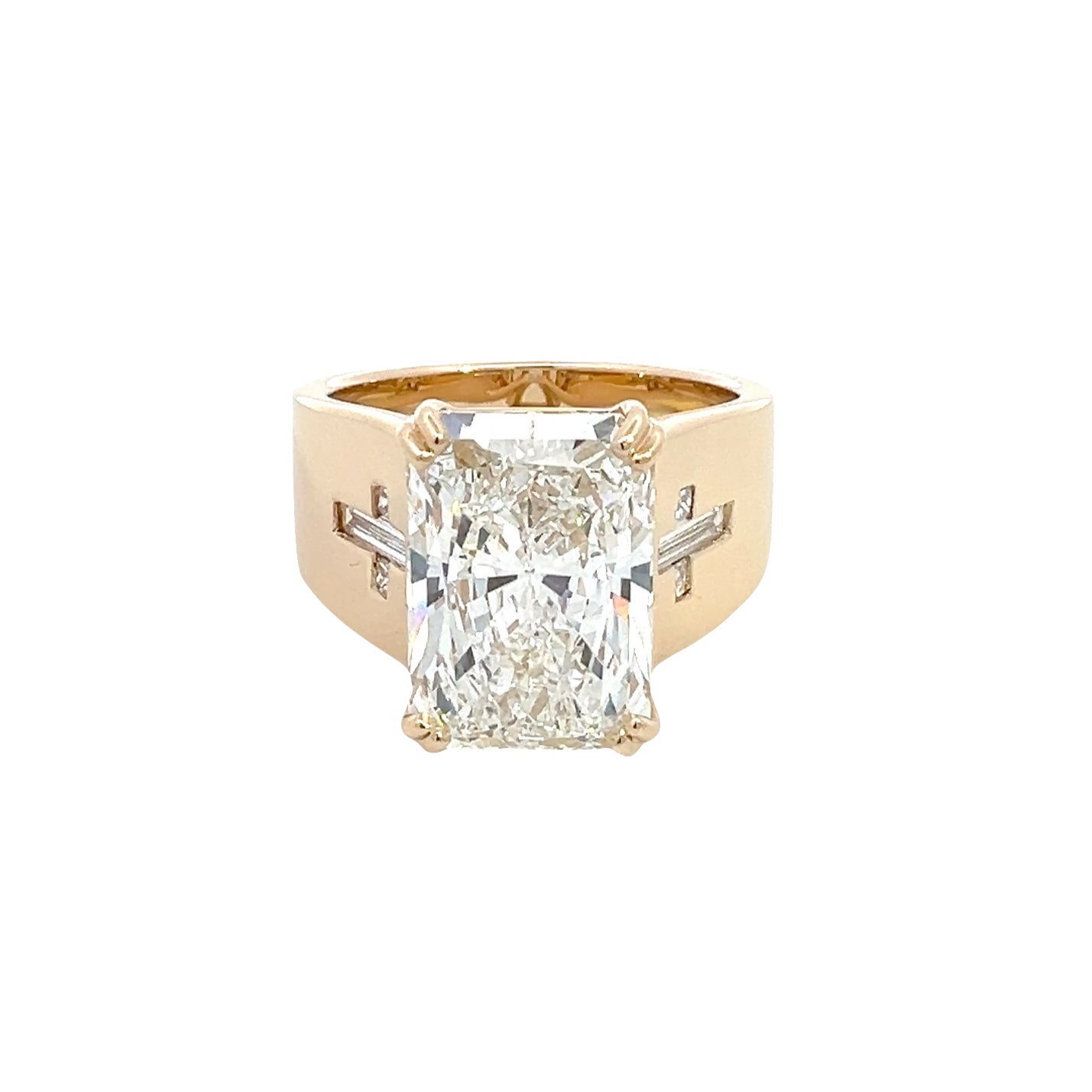 LAB GROWN RADIANT, ASSCHER, AND BAGUETTE DIAMONDS 7.48CTW RING