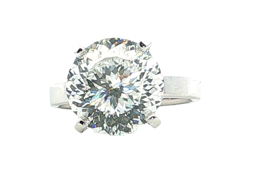 LAB GROWN PORTUGESE ROUND DIAMOND 5.07ct SOLITAIRE ENGAGEMENT RING