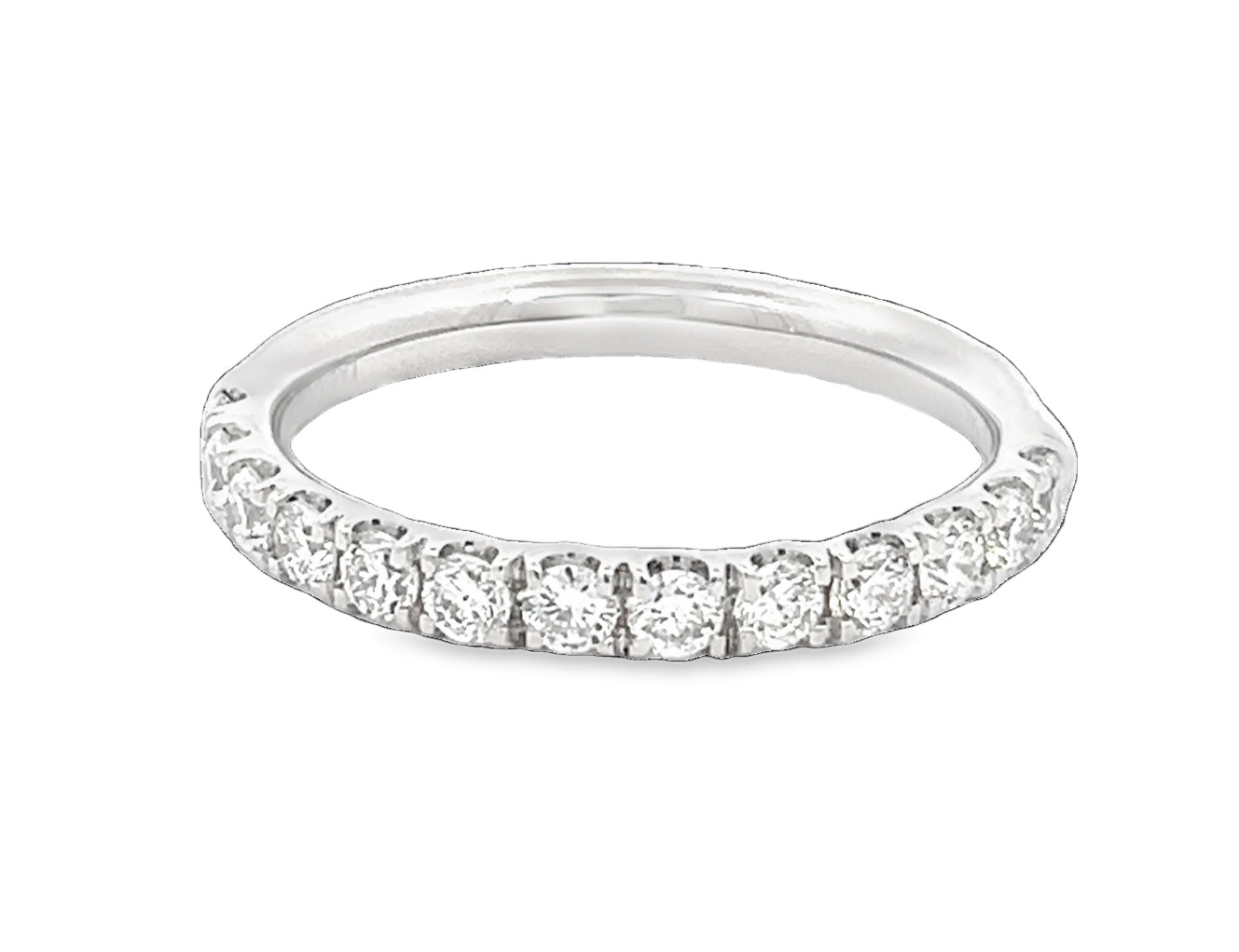 LAB GROWN ROUND DIAMONDS 0.52CTW PRONG SET BAND