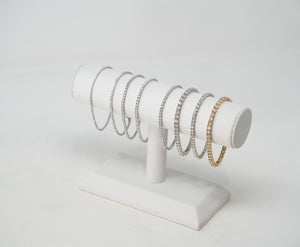 Lab Grown Round Diamond Tennis Bracelets