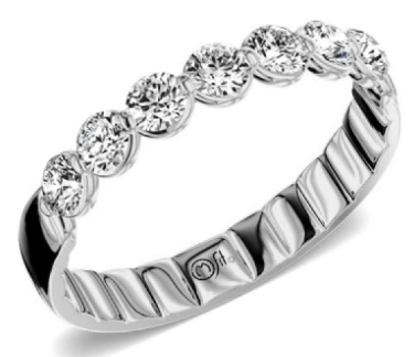 PRECIOUS METAL WEDDING BANDS-DIAMOND