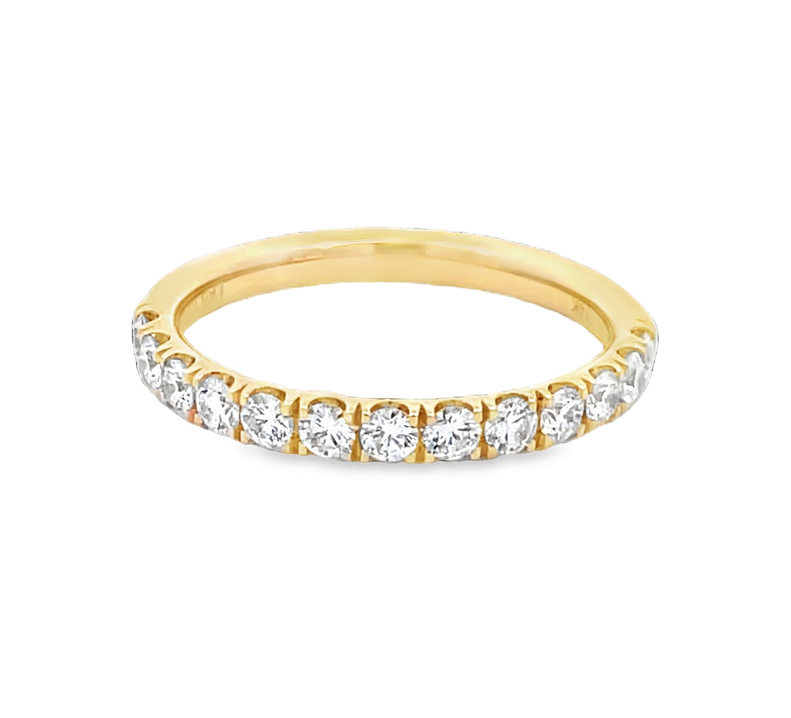 LAB GROWN ROUND DIAMONDS 0.49CTW PRONG SET BAND