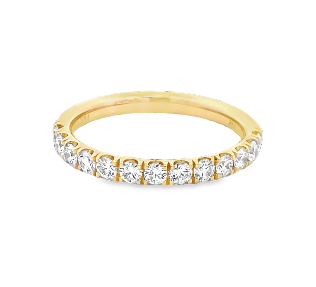 LAB GROWN ROUND DIAMONDS 0.49CTW PRONG SET BAND