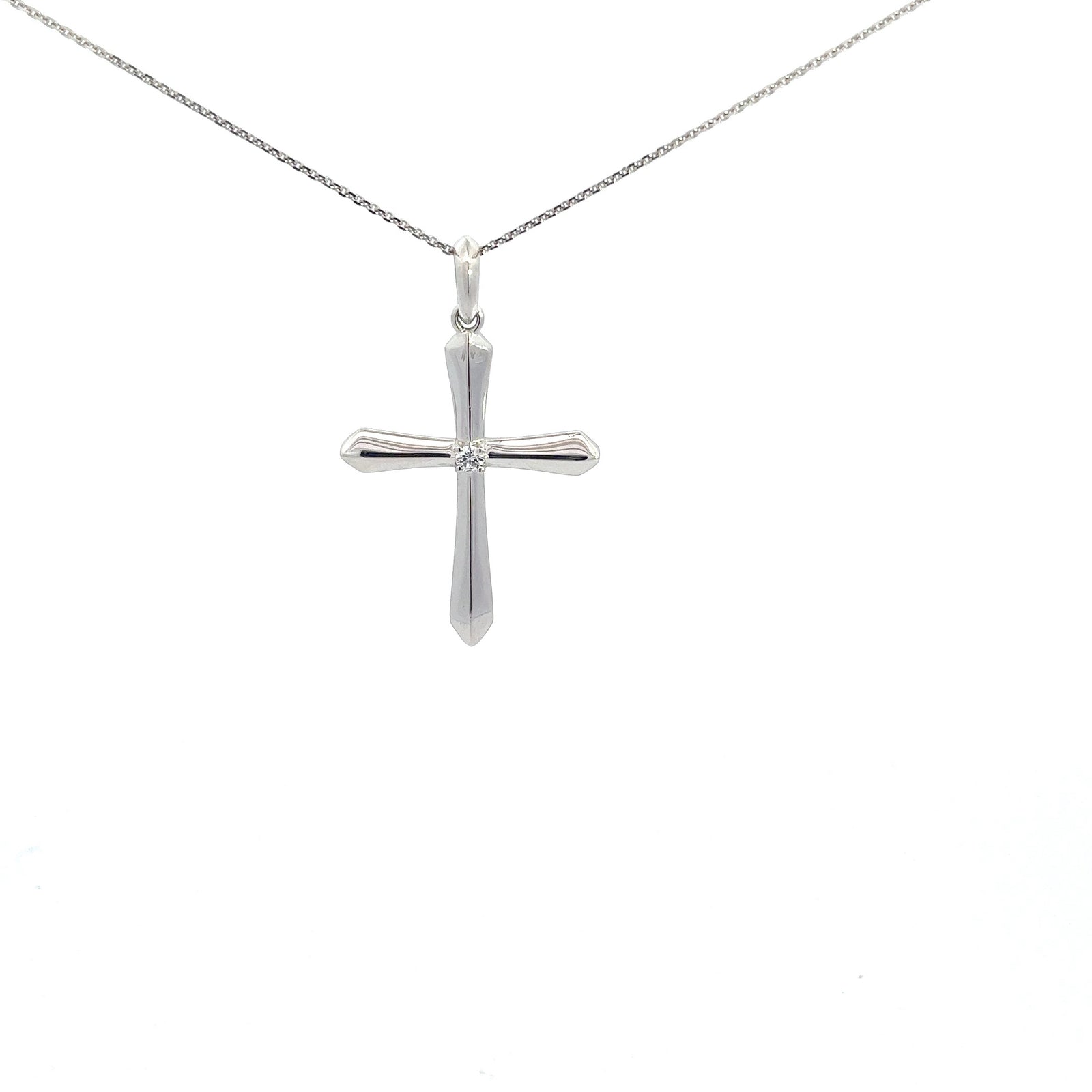 LAB GROWN DIAMOND CROSS 0.05CTW