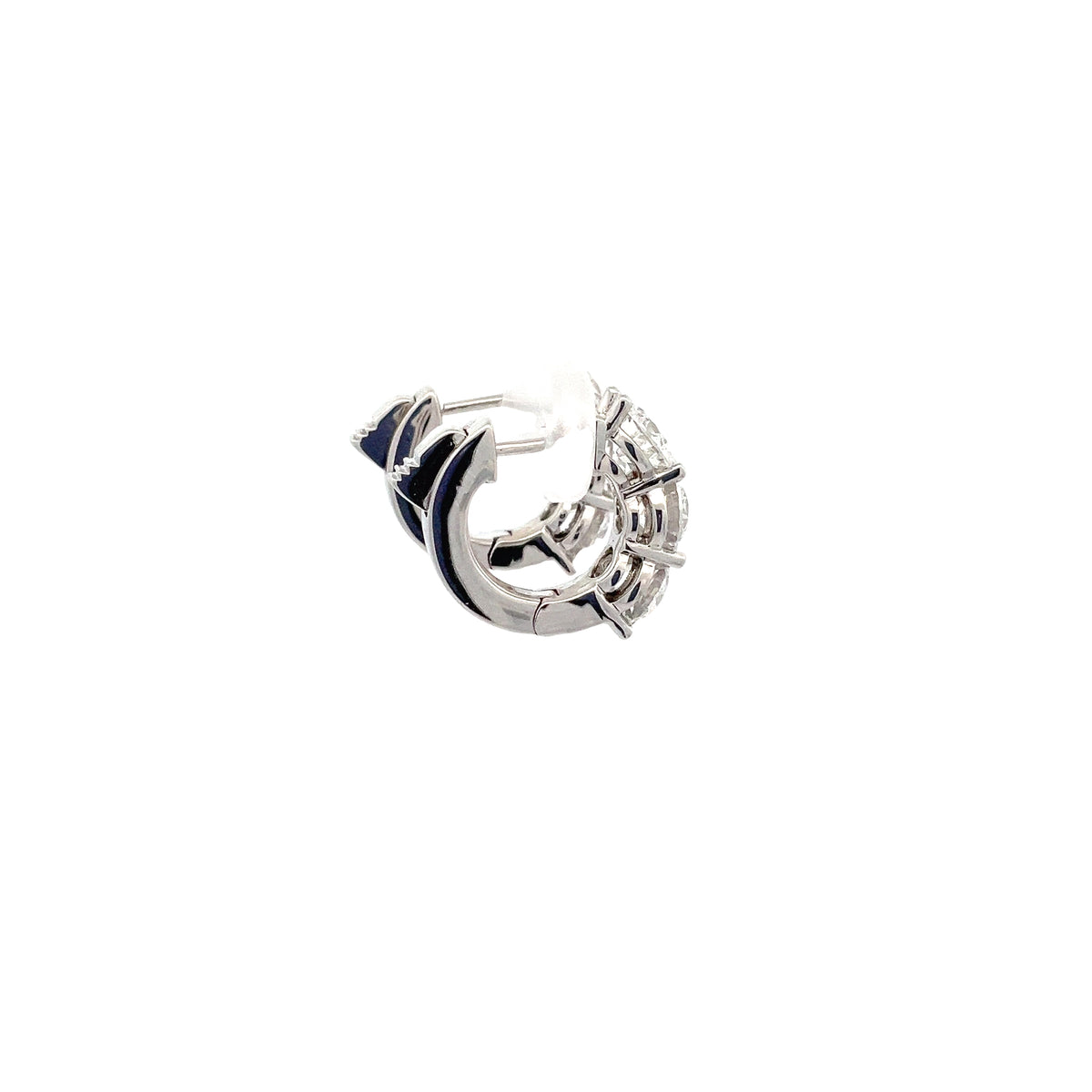 LAB GROWN  ROUND DIAMONDS 3.01CTW HOOPS