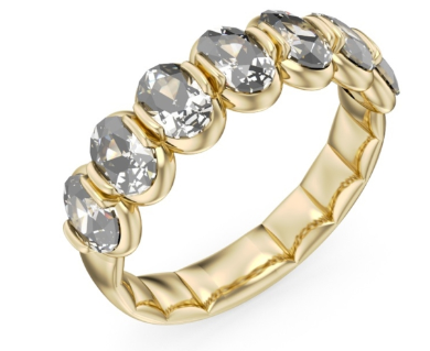 PRECIOUS METAL WEDDING BANDS-DIAMOND