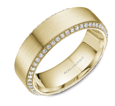 PRECIOUS METAL WEDDING BANDS-DIAMOND