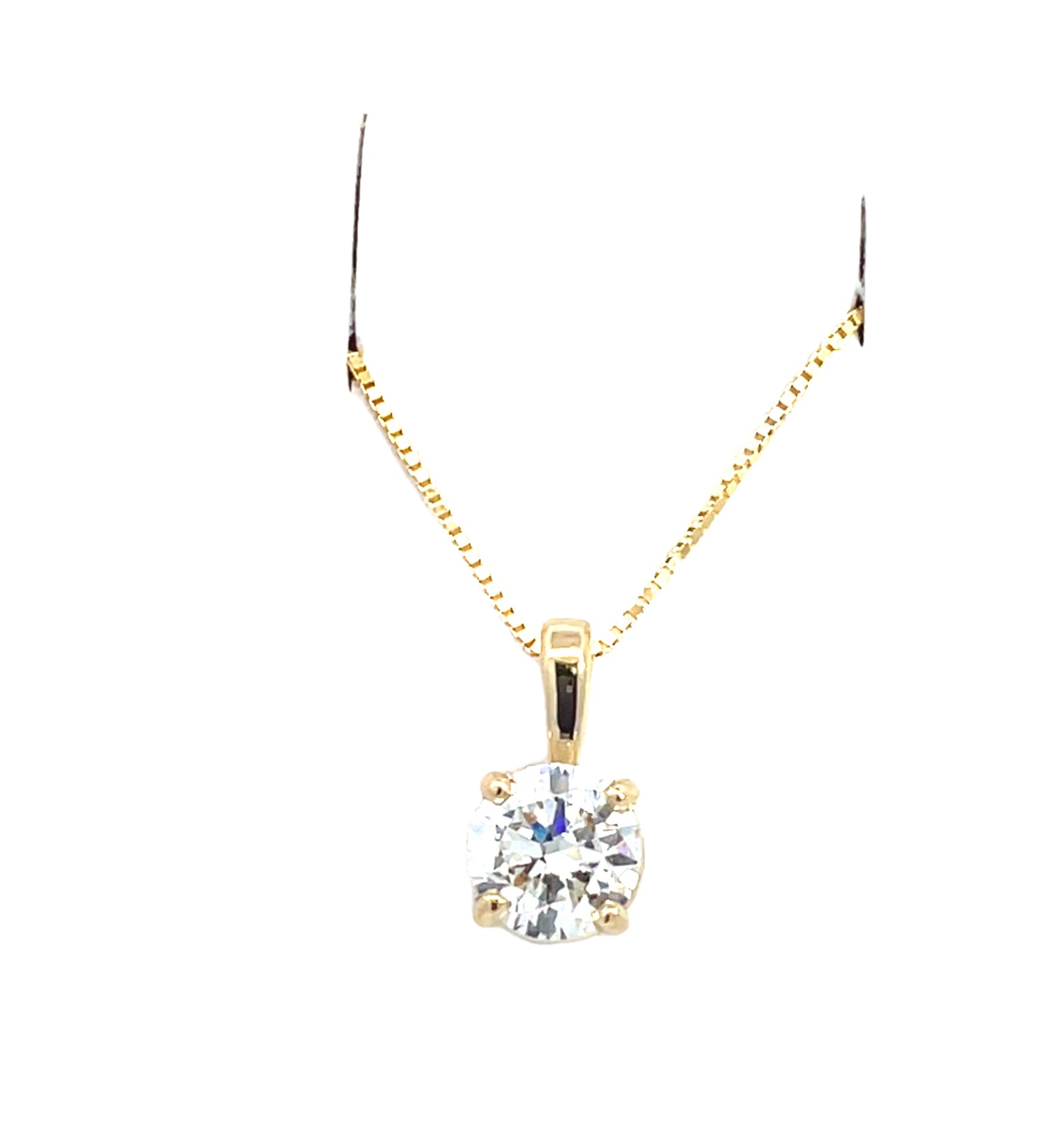 LAB GROWN ROUND DIAMOND 2.09ct SOLITAIRE PENDANT
