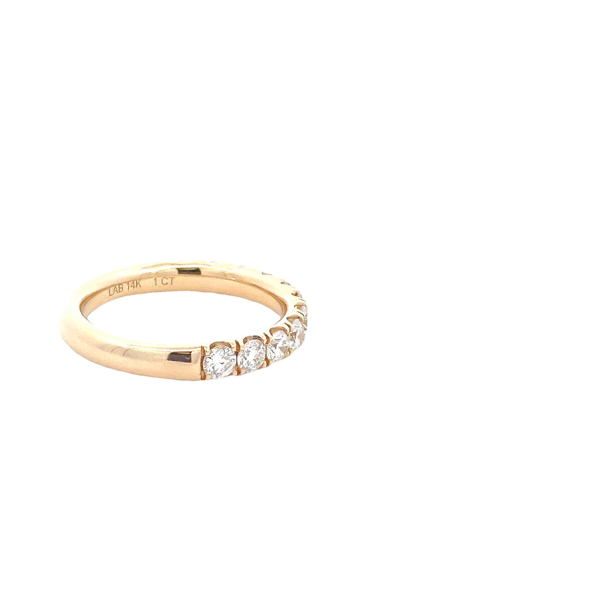 LAB GROWN ROUND DIAMONDS 0.99CTW PRONG SET BAND