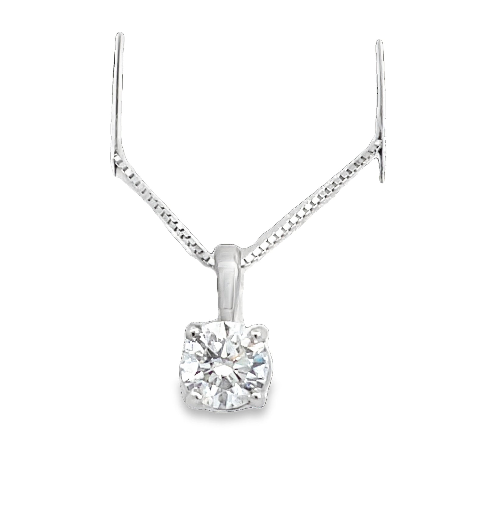 LAB GROWN ROUND DIAMOND 3.08ct SOLITAIRE PENDANT