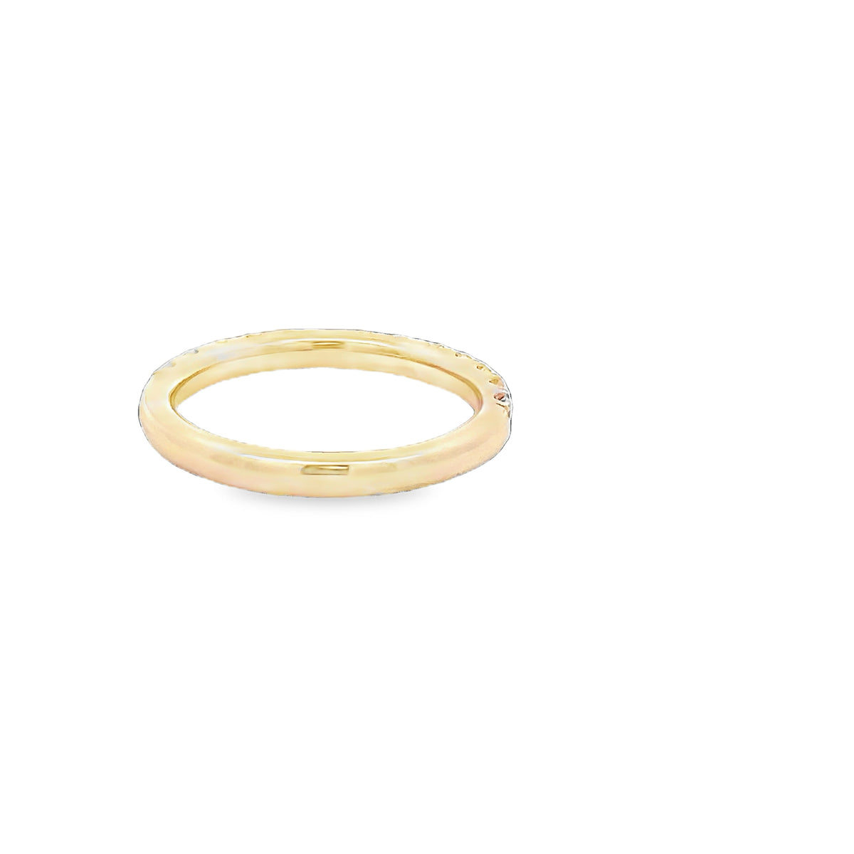 LAB GROWN ROUND DIAMONDS 0.49CTW PRONG SET BAND