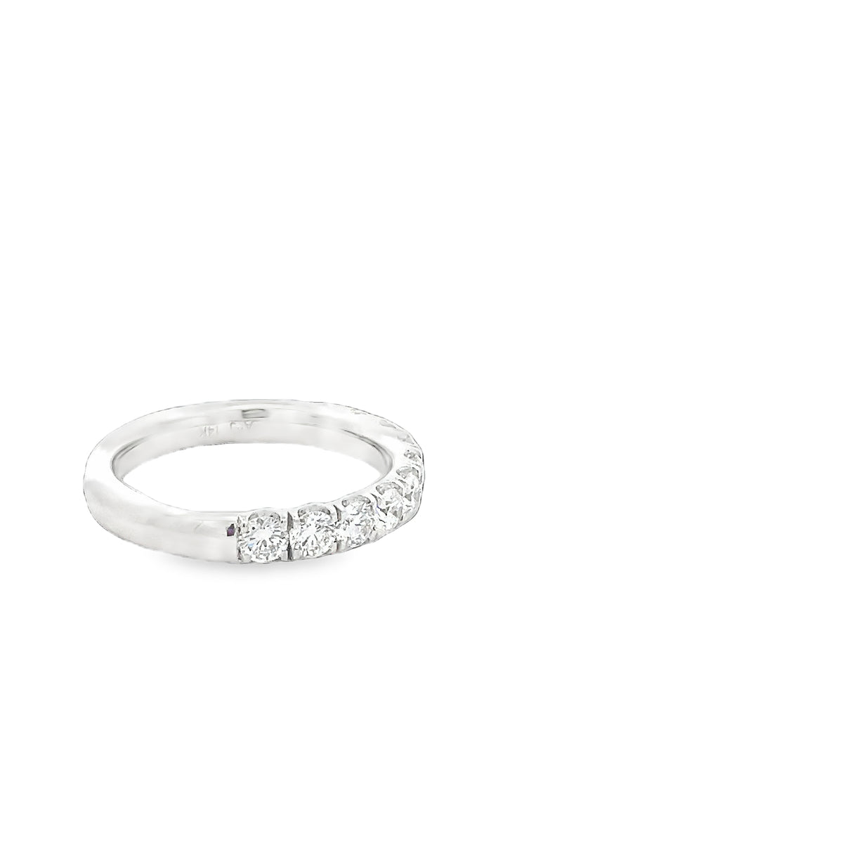 LAB GROWN ROUND DIAMONDS 0.99CTW PRONG SET BAND