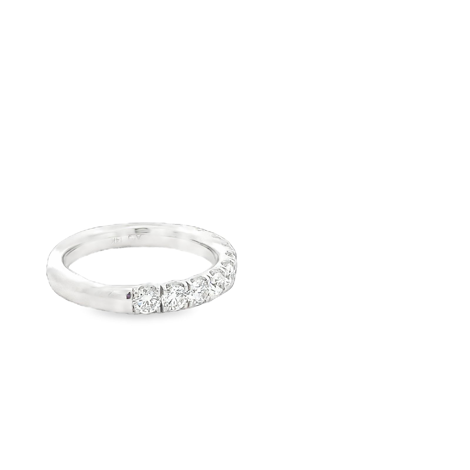 LAB GROWN ROUND DIAMONDS 0.99CTW PRONG SET BAND
