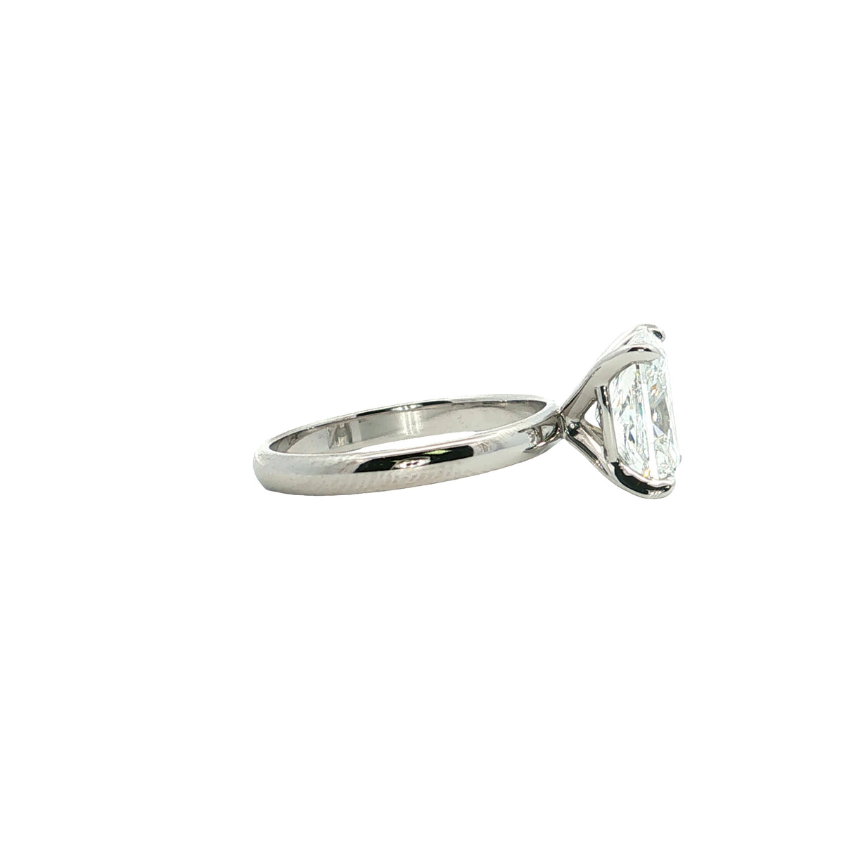 LAB GROWN CUSHION DIAMOND 3.10ct SOLITAIRE ENGAGEMENT RING
