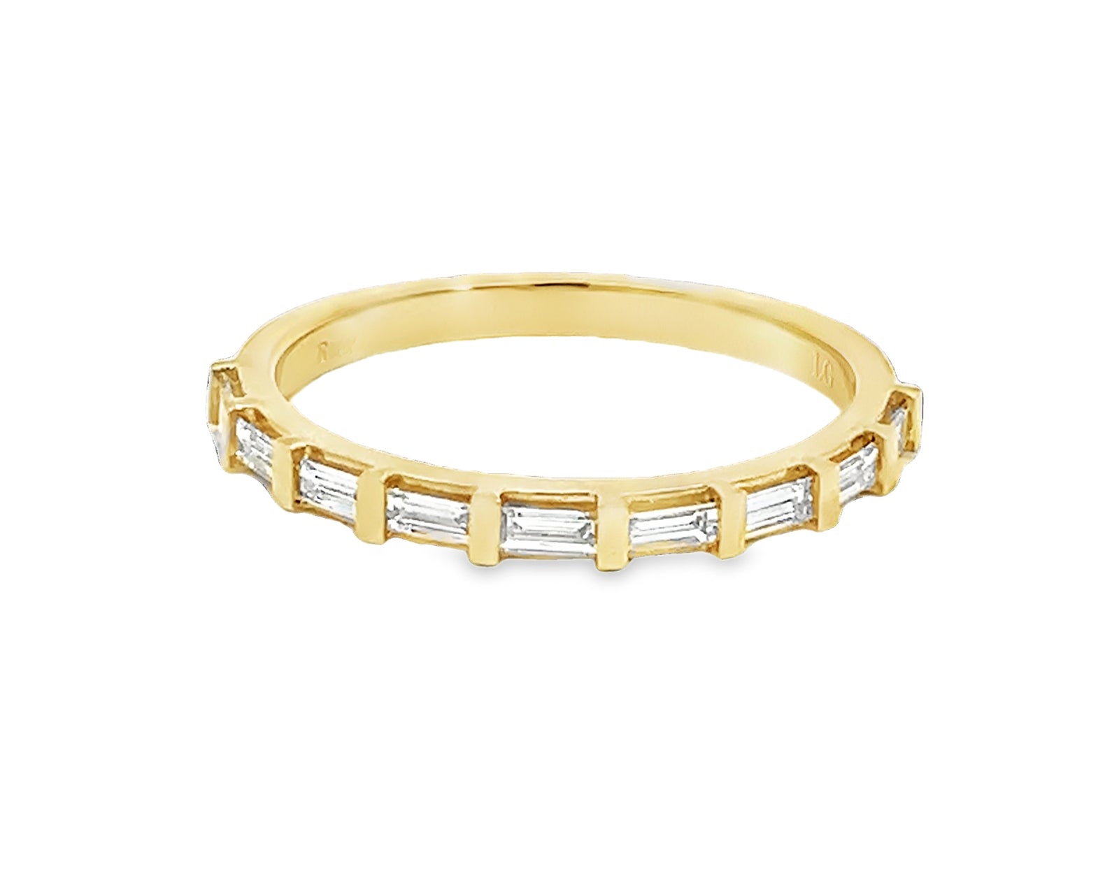 LAB GROWN BAGUETTE DIAMONDS 1/4ctw BAR SET BAND