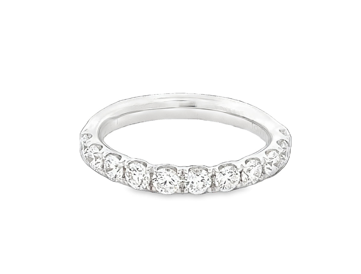 LAB GROWN ROUND DIAMONDS 0.80CTW PRONG SET BAND