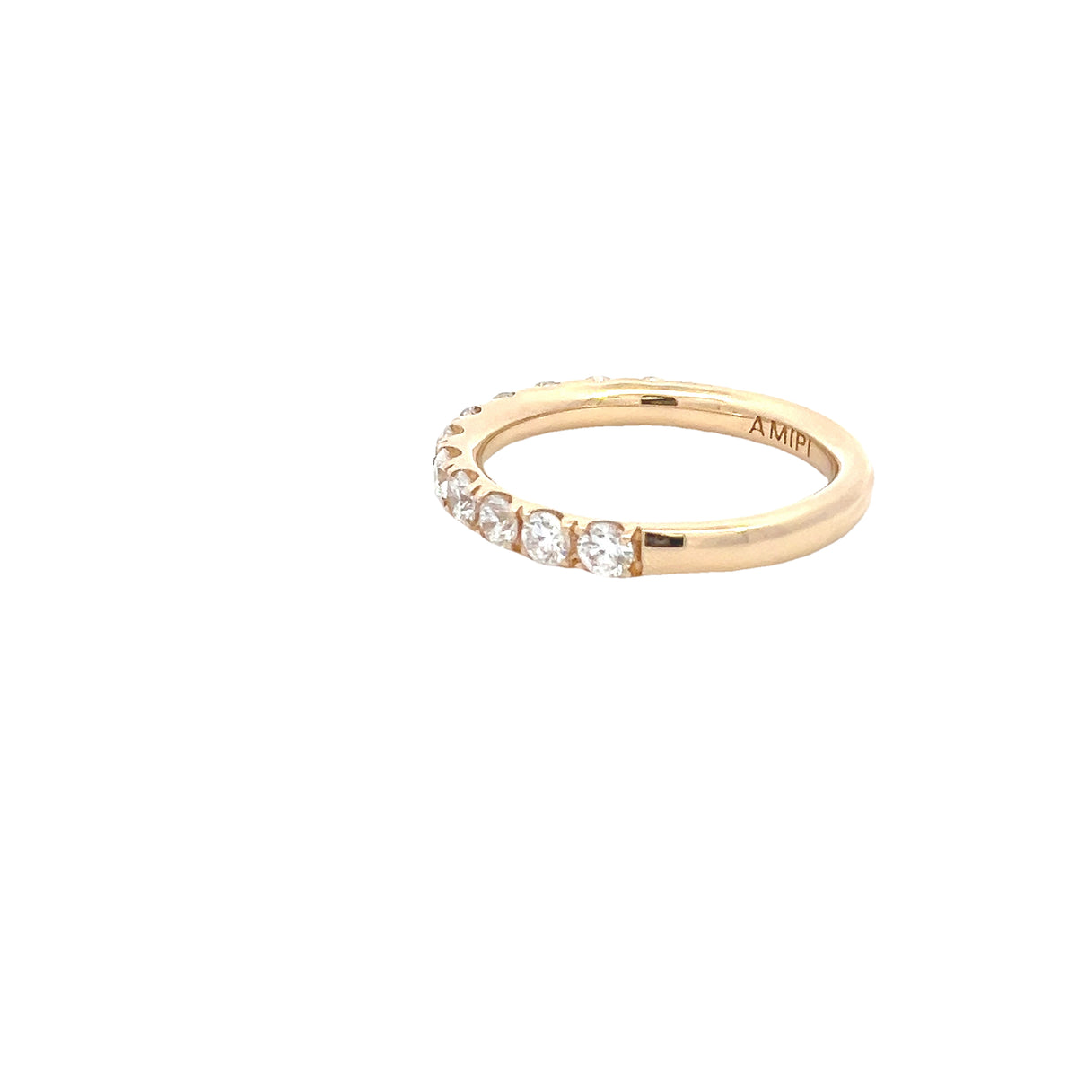 LAB GROWN ROUND DIAMONDS 0.79CTW PRONG SET BAND