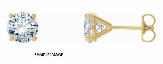 LAB GROWN ROUND DIAMOND STUDS