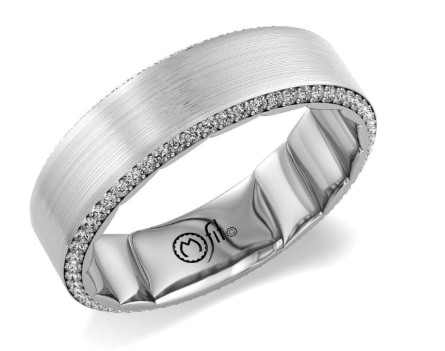 PRECIOUS METAL WEDDING BANDS-DIAMOND