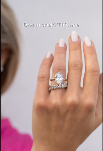 LAB GROWN OVAL DIAMONDS 5ctw ETERNITY BAND