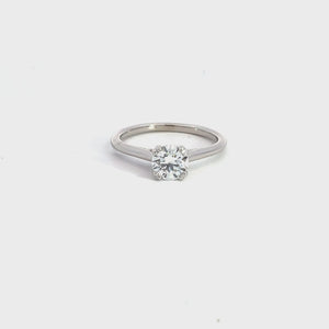 LAB GROWN ROUND DIAMONDS 0.79ctw SOLITAIRE ENGAGEMENT RING
