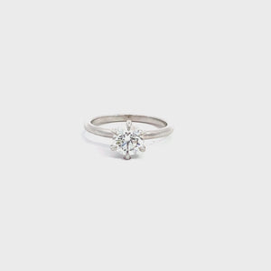 LAB GROWN ROUND DIAMOND 1.01ct SOLITAIRE ENGAGEMENT RING