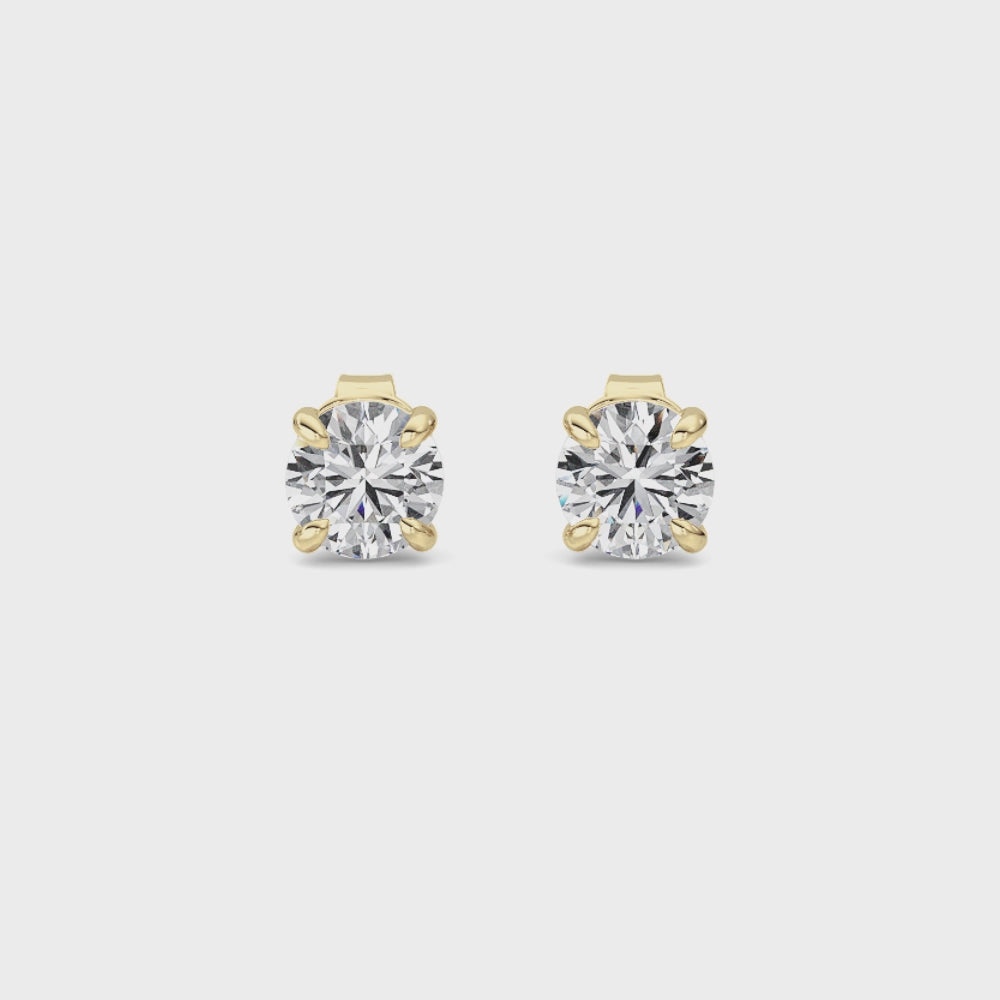LAB GROWN ROUND DIAMOND STUDS