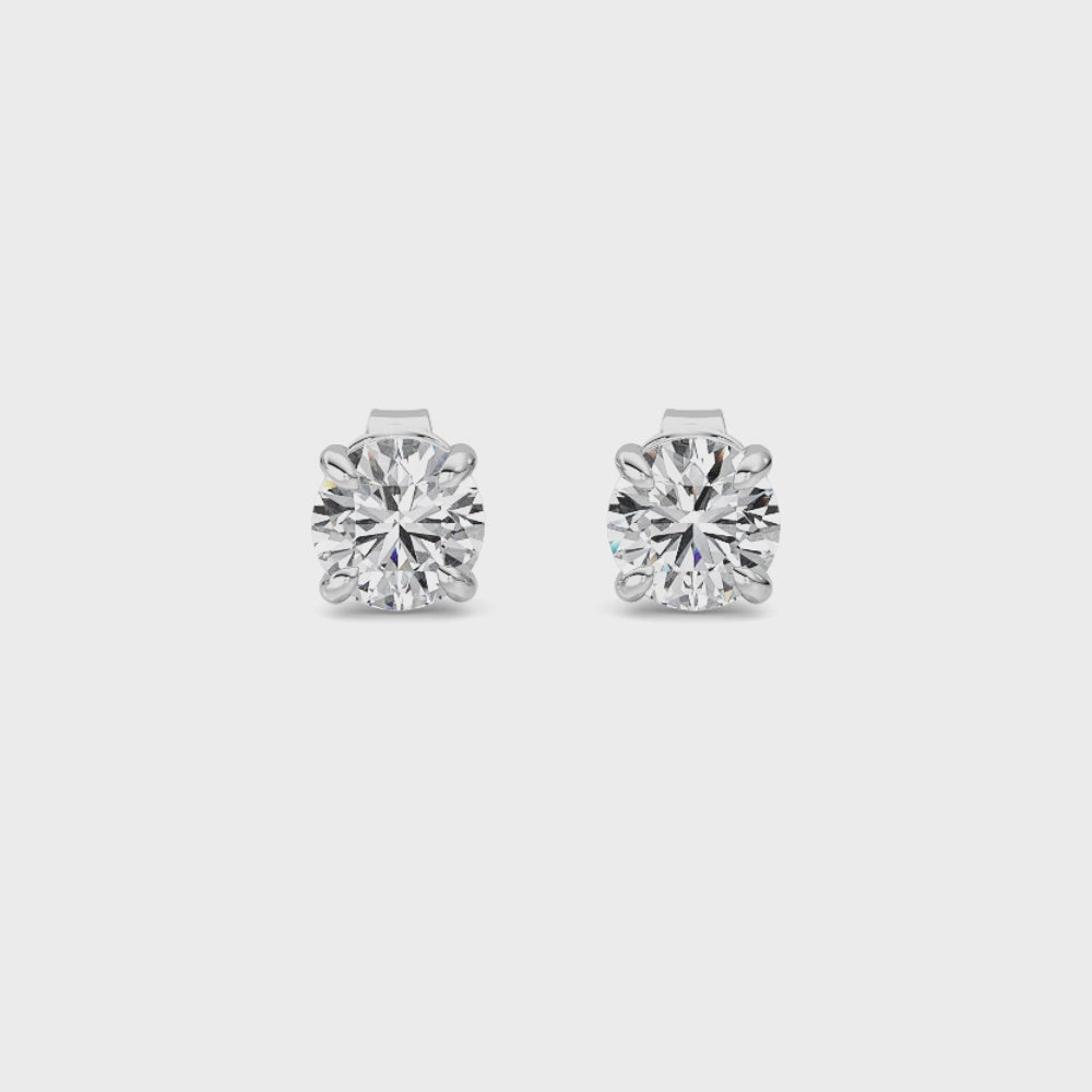 LAB GROWN ROUND DIAMOND STUDS